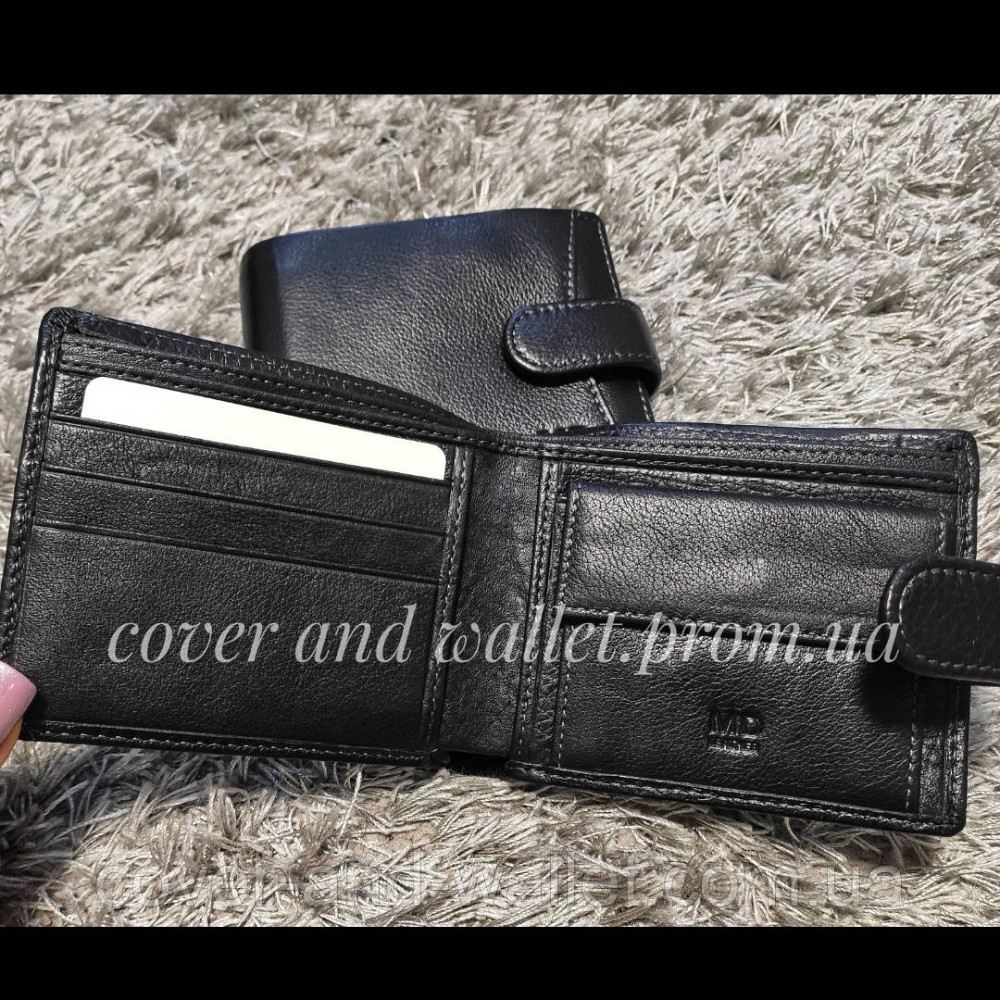 Кожаный мужской кошелек портмоне с открытым карманом Marco Coverna MC 22-203 Киев - изображение 7