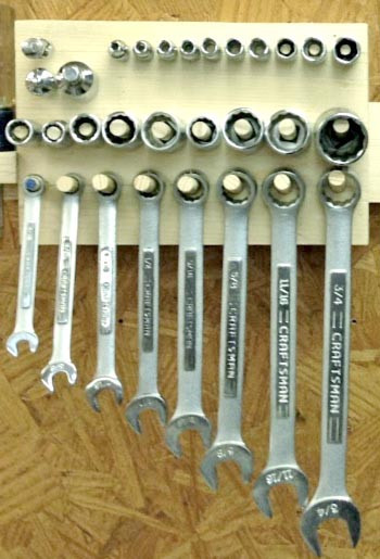 Органайзер для ключей и головок 