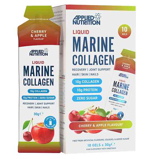 Морський колаген Applied Nutrition Liquid Marine Collagen 10 x 30 г, Cherry & Apple Луцьк