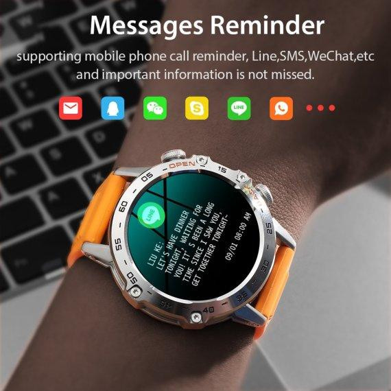 Умные часы Smart Delta K52 (2 ремешка) Оранжевый Винница - изображение 9