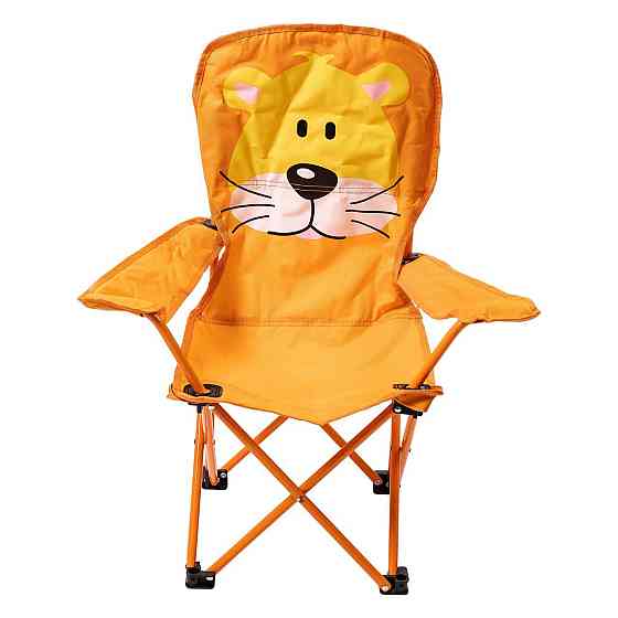 Крісло туристичне для дитини 34х58х65 см з підстаканником Помаранчевий SJ-0065O Київ