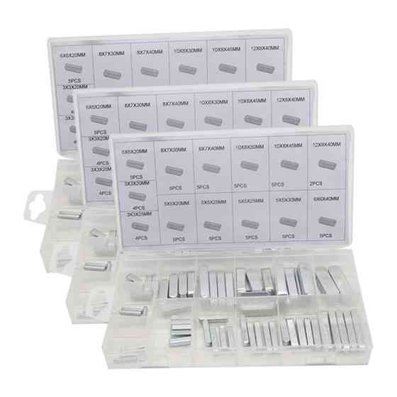 Набір шпонок прямокутних 60 шт. (13 видів шпонок) Мукачево