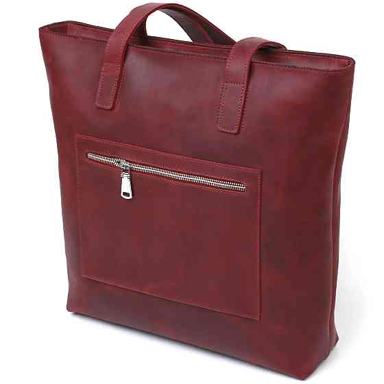 Вінтажна жіноча сумка-шоппер Бордовий (SHVIGEL) Київ