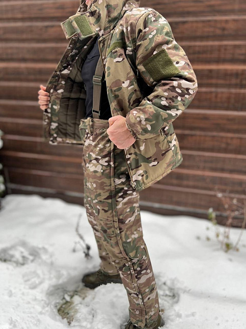 Зимний костюм Softshell тактический с мембраной на -20, Мультикам, размер M, костюм софтшелл зима для военных Solmir Киев - изображение 3