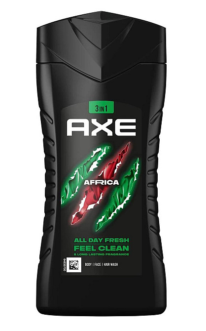Axe гель для душа и шампунь африка 250 мл Киев - изображение 1