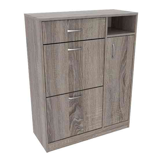 Тумба для обуви №5, Дуб Сонома Трюфель, 800/350/1010 Львов