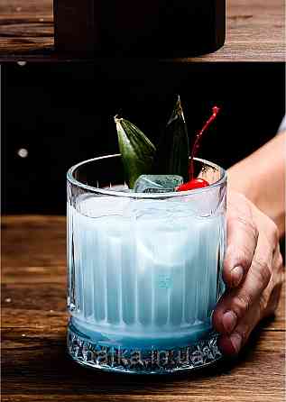 Набір склянок OLens "Спрейлайн" 370 мл 6 шт.низький прозорий для дому та ресторанів 102-693 Київ