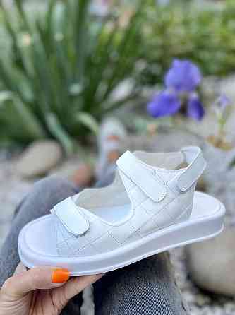 No brend Босоніжки жіночі 19-1 білі (літо, шкіра натуральна) (5087) 37р.38р.39р. 39 Коломия