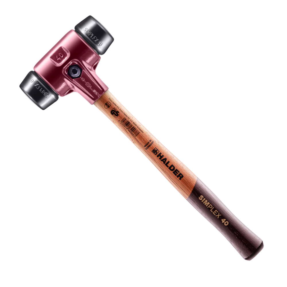 Молоток HALDER Simplex 3002 насадки из черной резины Одесса - изображение 1
