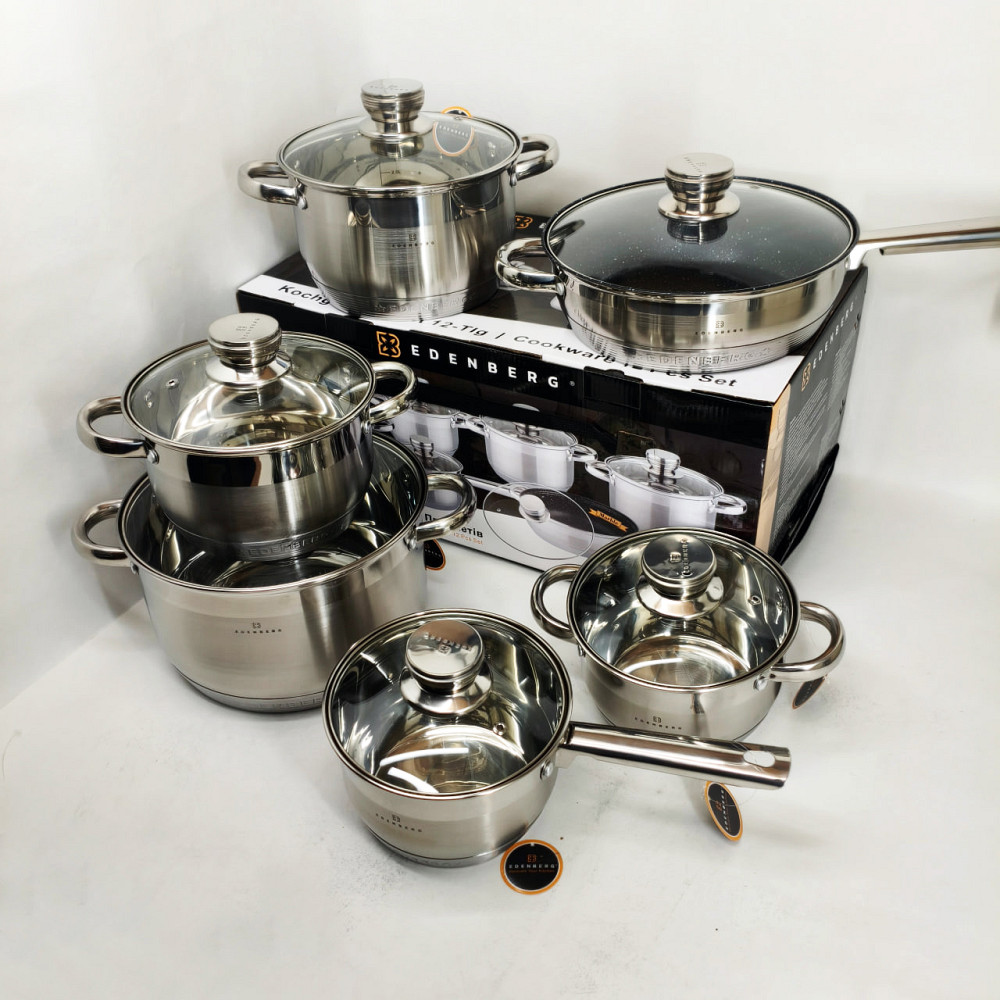 Модные наборы посуды, Набор кастрюль-сотейников, Набор посуды для электрических плит AG-70 Львов - изображение 9