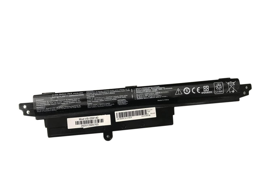 Аккумулятор для ноутбука Asus A31N1302 VivoBook F200CA 11.25V Black 2600mAh OEM Вінниця - фото 1