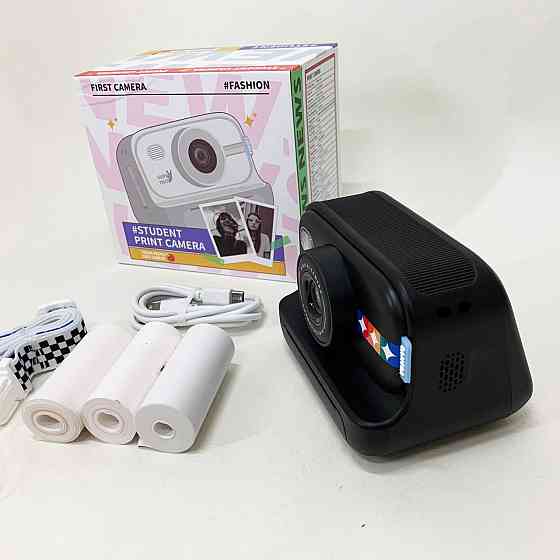 Детская камера с возможностью печати, Детский фотоаппарат моментальной печати с принтером XR-87 Львов