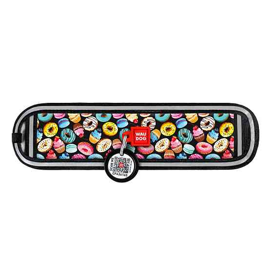 Эргономичная накладка на ошейник WAUDOG Nylon с QR-паспортом, рисунок 