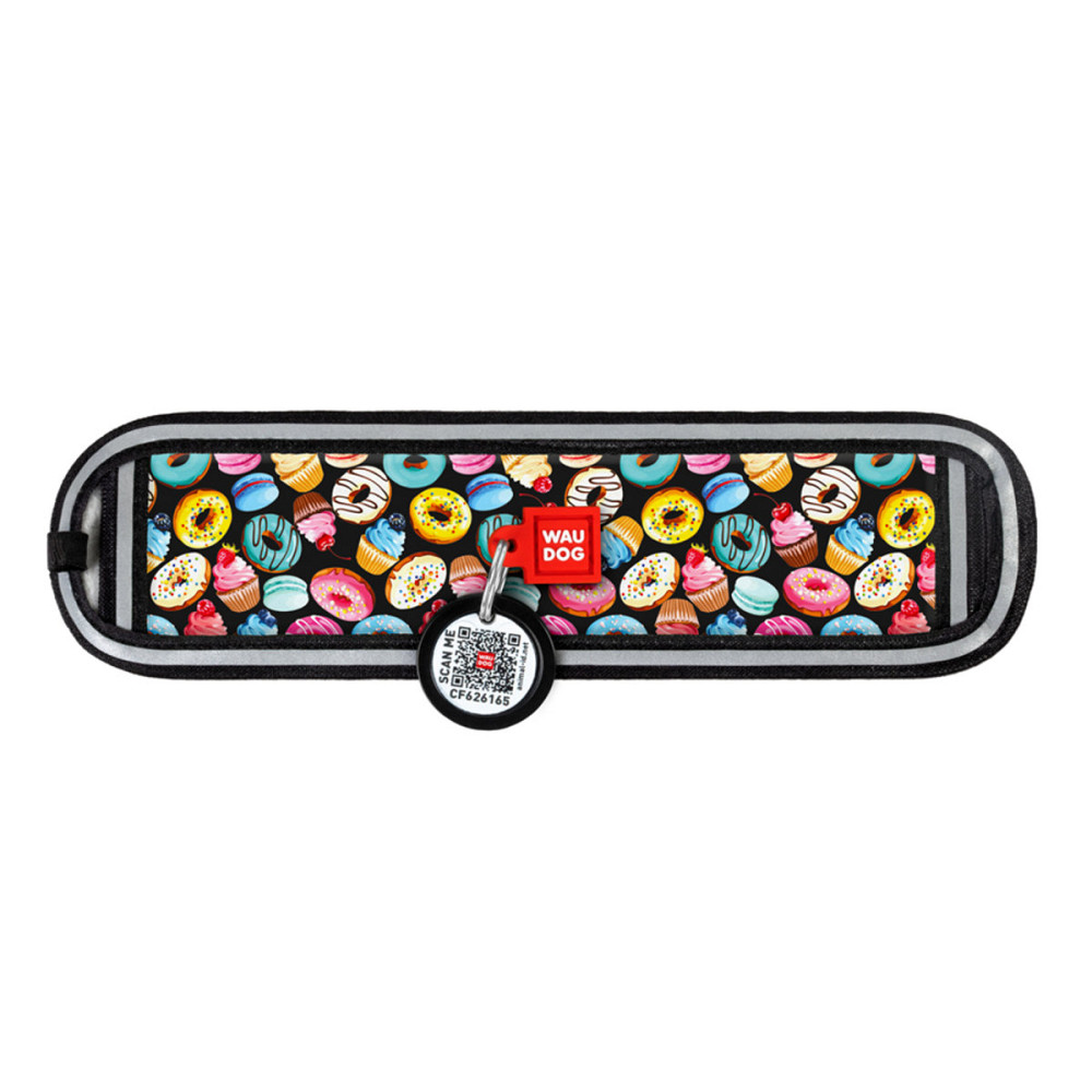 Эргономичная накладка на ошейник WAUDOG Nylon с QR-паспортом, рисунок 