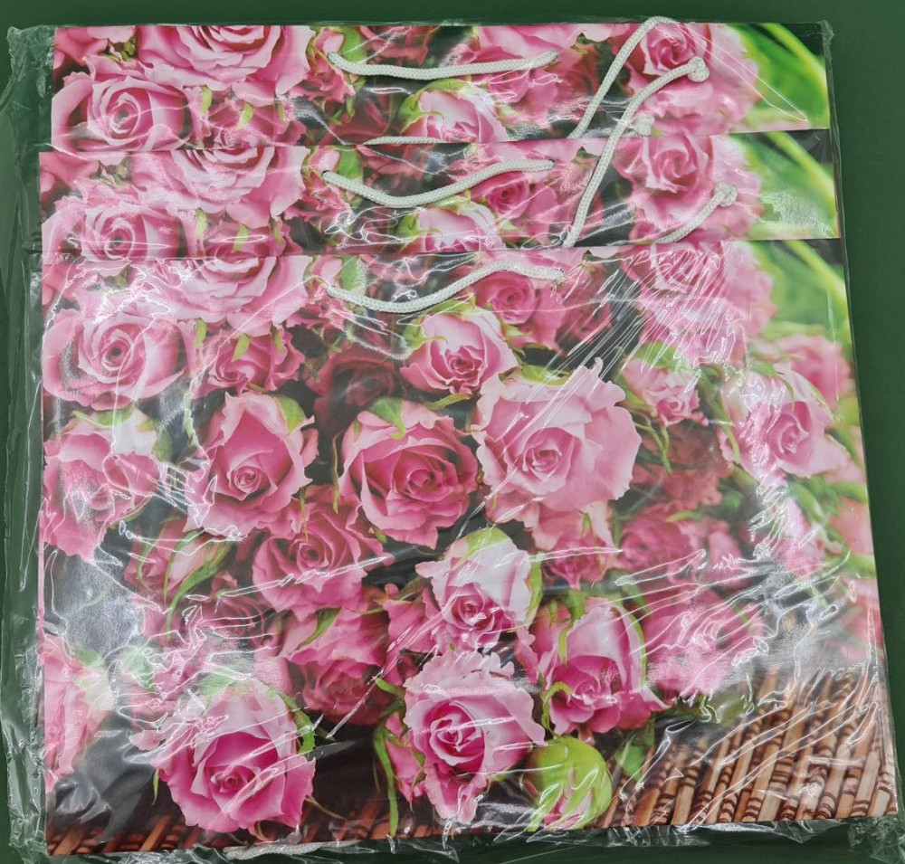 Паперовий великий горизонтальний пакет 36/22/10 (артBG-029) (12 шт.) Харків - фото 3