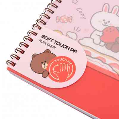 Зошит Yes А5 Line Friends пластикова обкладинка 80 аркушів, лінія (765737) Вінниця