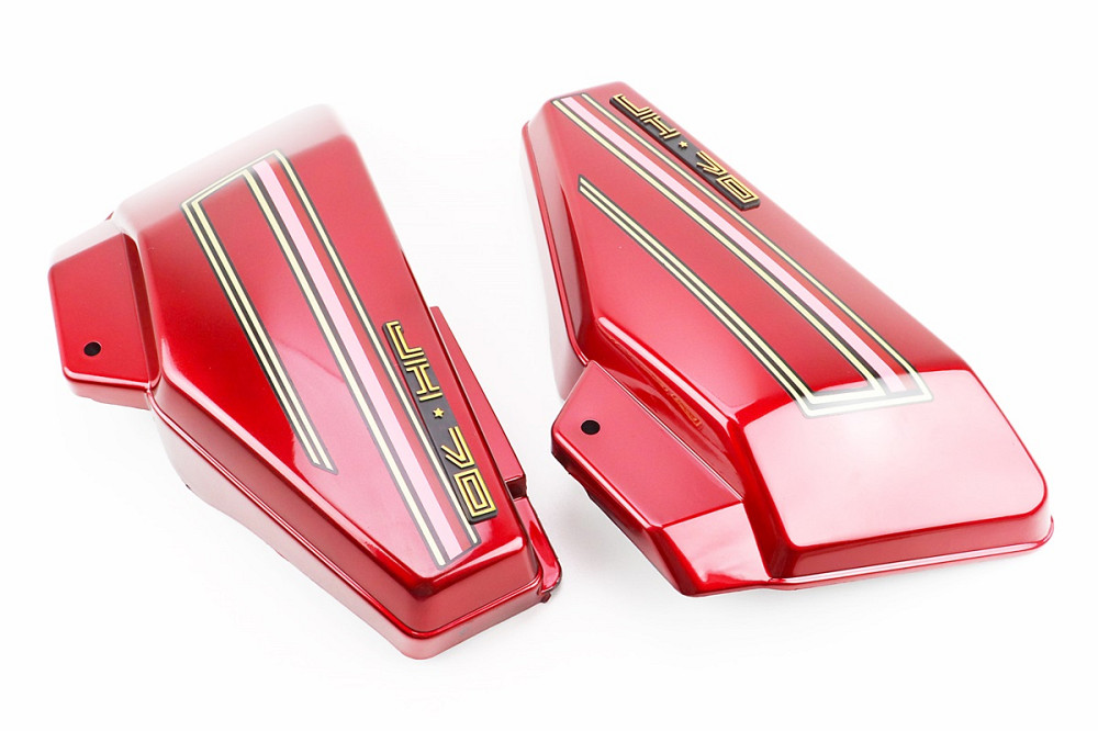 УЦІНКА ALPHA пластик - кришка бардачка ліва, права к-кт, ЧЕРВОНИЙ (дефект покраски, див фото) Киев - изображение 1