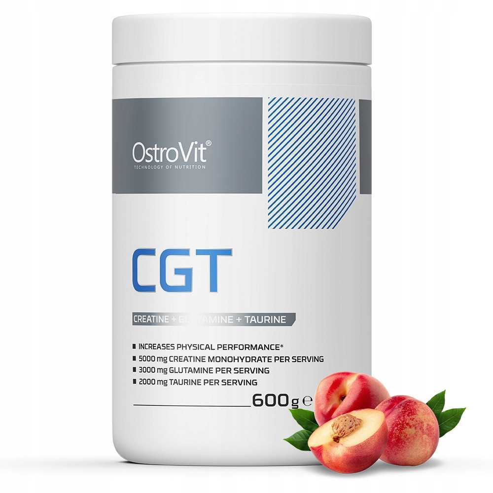 OstroVit CGT (Creatine Glutamine Taurine) 600 g (Peach) Луцьк - фото 1