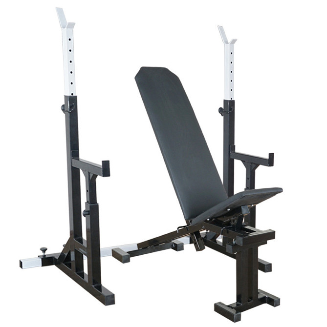 Скамья для жима до 300 кг + стойки со страховкой под штангу до 250 кг Киев - изображение 1