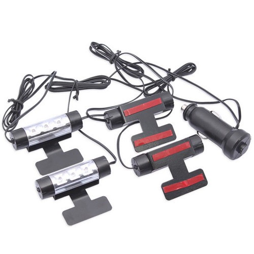 Декоративна 4x3 LED синя підсвітка салону автомобіля Вінниця - фото 1