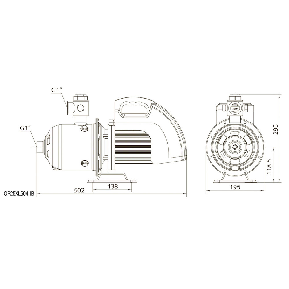 Насосная станция Optima PRIME OP25XL604 IB с интеллектуальным частотным преобразователем + бак 5л (000025059) Киев - изображение 8