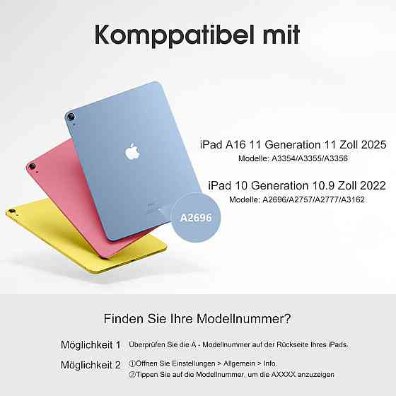 Уцінка! Чохол клавіатура для iPad A16 2025/iPad 10-го покоління (2022) A2696 / A2757 / A2777 Дніпро
