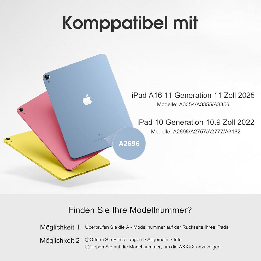 Уцінка! Чохол клавіатура для iPad A16 2025/iPad 10-го покоління (2022) A2696 / A2757 / A2777 Дніпро - фото 2