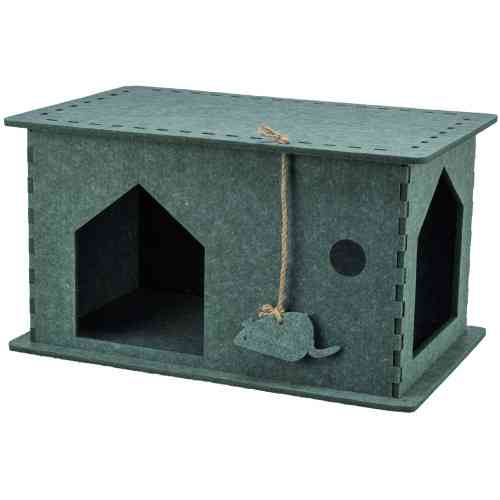 Будиночок Trixie Lene для котів фетр 54х30х35 см сірий Київ