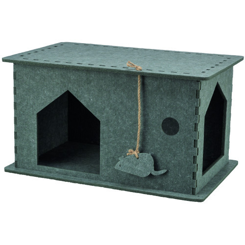 Домик Trixie Lene для кошек фетр 54х30х35 см серый Киев - изображение 1