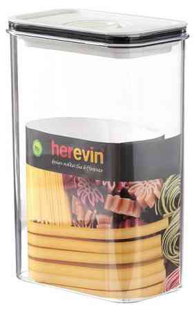 Контейнер HEREVIN Canister-Vacuum Lid-White-Black 2.5 л (161189-000) (7077945) Київ