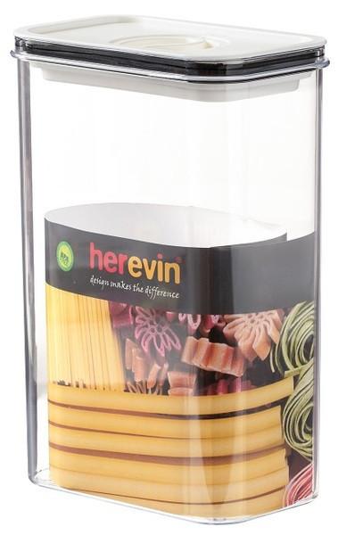 Контейнер HEREVIN Canister-Vacuum Lid-White-Black 2.5 л (161189-000) (7077945) Київ - фото 3