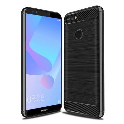 Чехол для мобильного телефона Laudtec для Huawei Y6 Prime 2018 Carbon Fiber (Black) (LT-HY6PM18) Винница - изображение 1