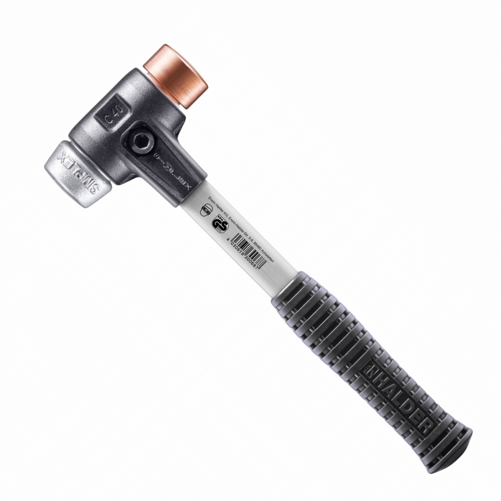 Молоток HALDER Simplex 3749 насадки з міді, термостійкого алюмінію Одеса - фото 1