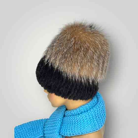 Шапка меховая женская Сюзанна Коричневый Харьков