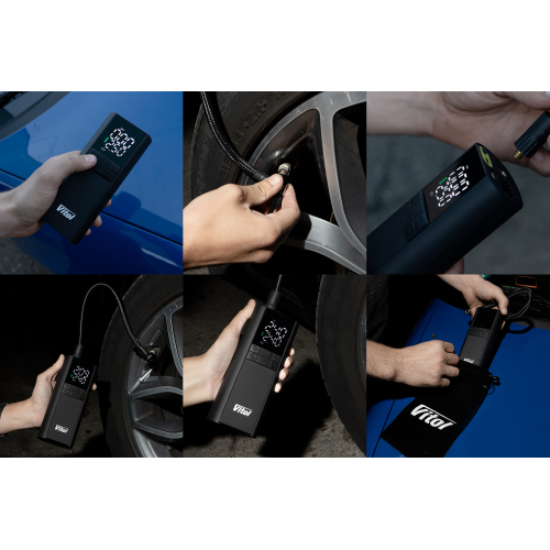 Компрессор ViTOL K-35 3в1 с повербанком, фонарём, 7.4V, 8000mAh Харьков - изображение 8