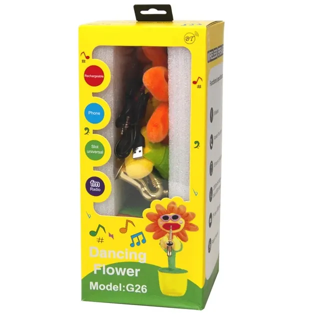 Танцующая и поющая  игрушка-цветок  Dancing Flower G26 подключение Bluetooth для взрослых и детей Одесса - изображение 2