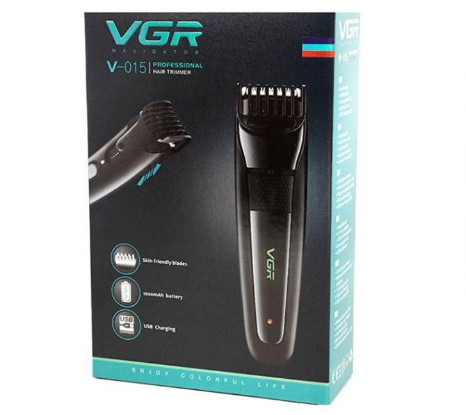 Машинка акумуляторна для стрижки VGR V-015 (Чорний) Вінниця - фото 9