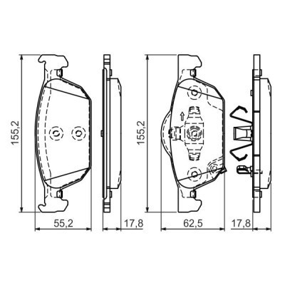 Тормозные колодки Bosch 0 986 494 383 Винница - изображение 4