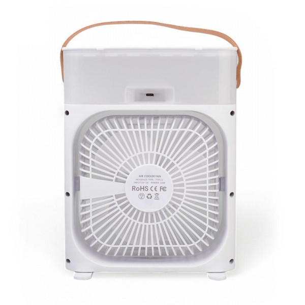 Вентилятор Air Cooler Fan USB з зволожувачем повітря та підсвічуванням (Білий) Вінниця - фото 7