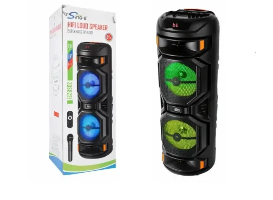 Портативная Bluetooth колонка ZQS8221 40Вт с микрофоном и пультом ДУ, USB/TF/FM, LED подсветка Одесса