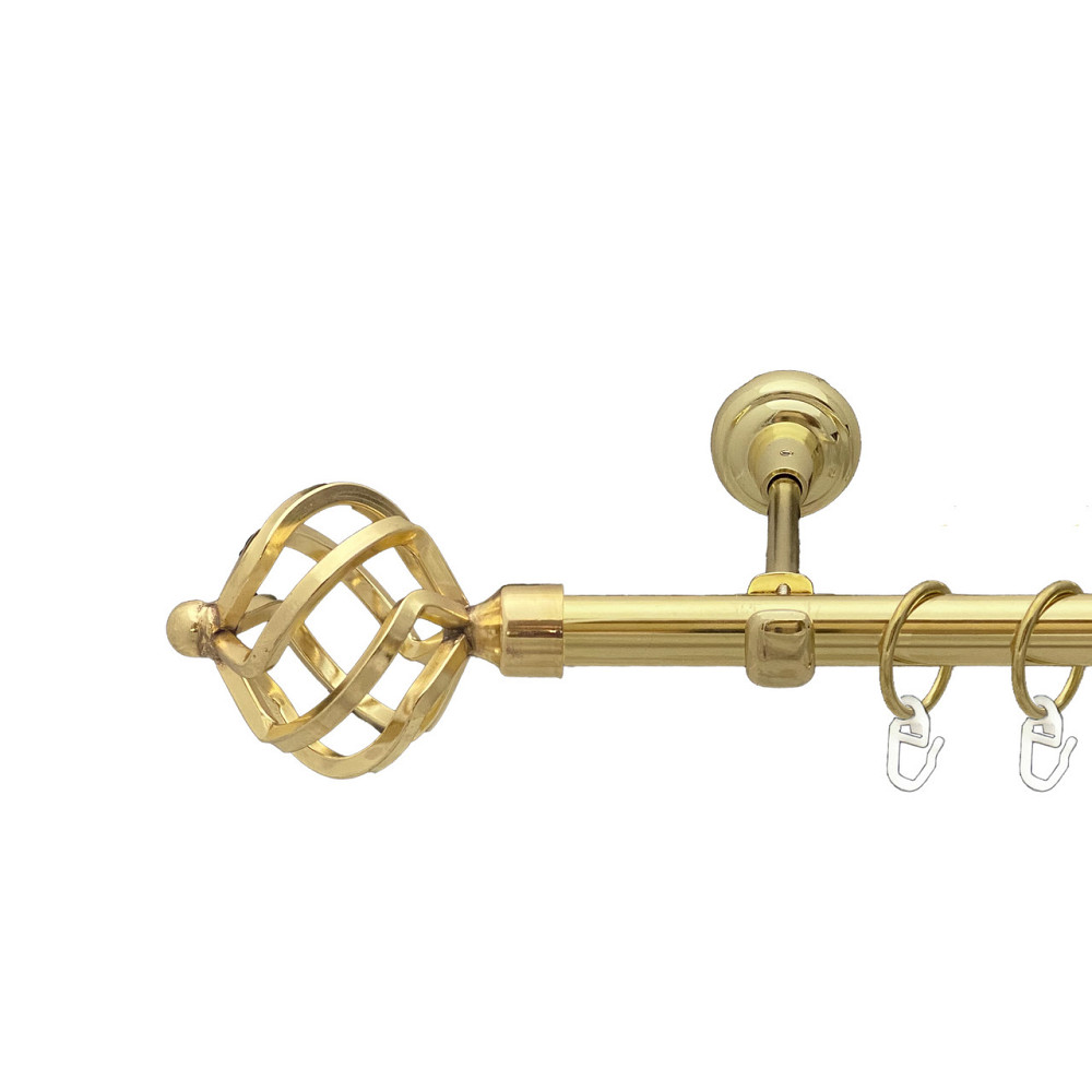 Карниз Orvit Ажур металевий однорядний відкритий Золото 19 мм 300 см (00-00012841) Львов - изображение 1