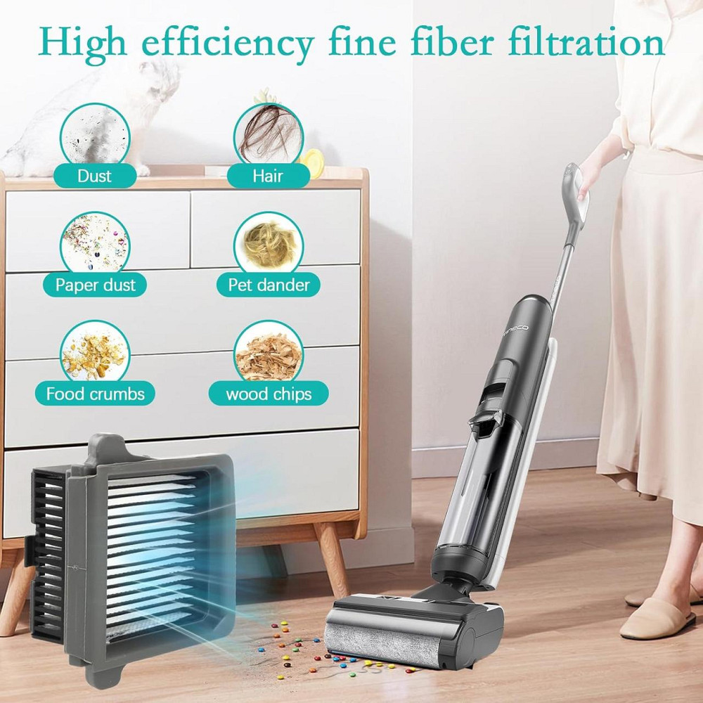 Набор аксессуаров Tineco iFloor 3/Floor One S3 серый 7 в 1: 2 ролика, 4 фильтра HEPA, микрофибра, запчасти для Киев - изображение 2