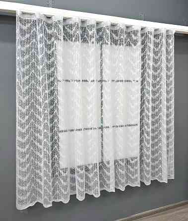 Тюль VR-Textil 1788т Жакард Білий 200х150 см (42-0847) Київ