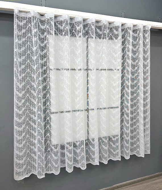 Тюль VR-Textil 1788т Жакард Білий 200х150 см (42-0847) Київ - фото 2