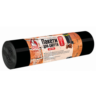 Пакеты для мусора Помічниця Для строительного мусора 100 л 5 шт. (4820164966136) Винница - изображение 1