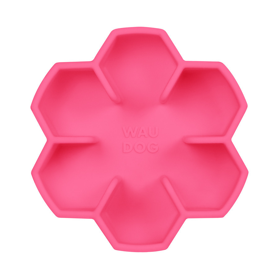Миска для повільного харчування WAUDOG Silicone, 750 мл, рожевий Київ - фото 3