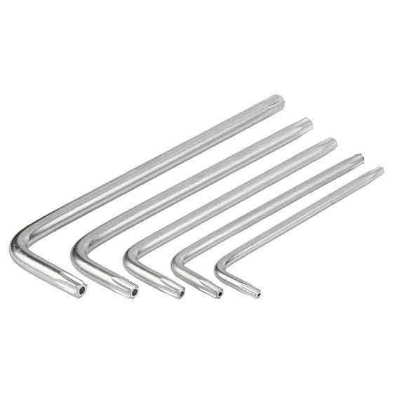 Ключі TORX 9 шт T10-T50 мм CrV (середні з отвором) SIGMA (4022221) Київ