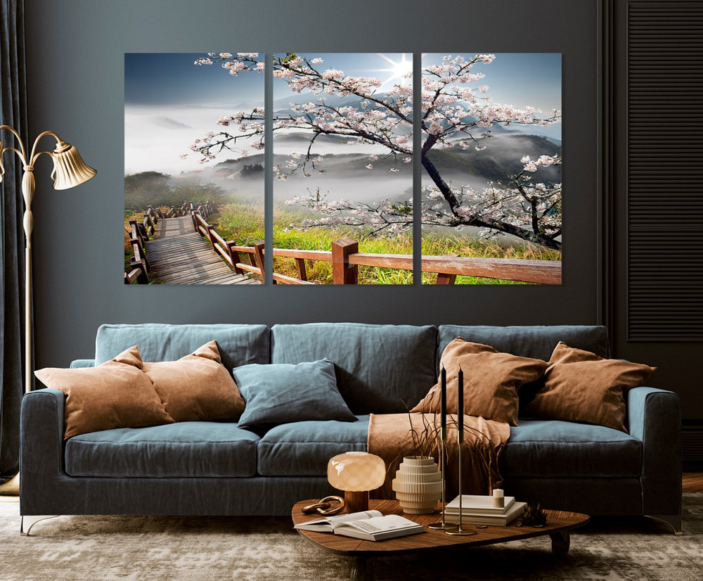 Модульная картина в гостиную / спальню   Природа    ART-214_3A 70х130 см Киев - изображение 3