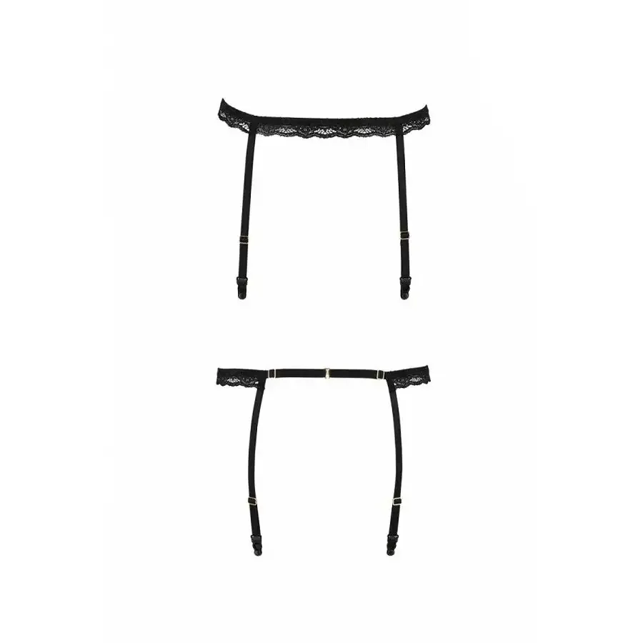 Пояс-стрепи для панчох Passion Exclusive SHELLY GARTER BELT S/M, black Львів - фото 5