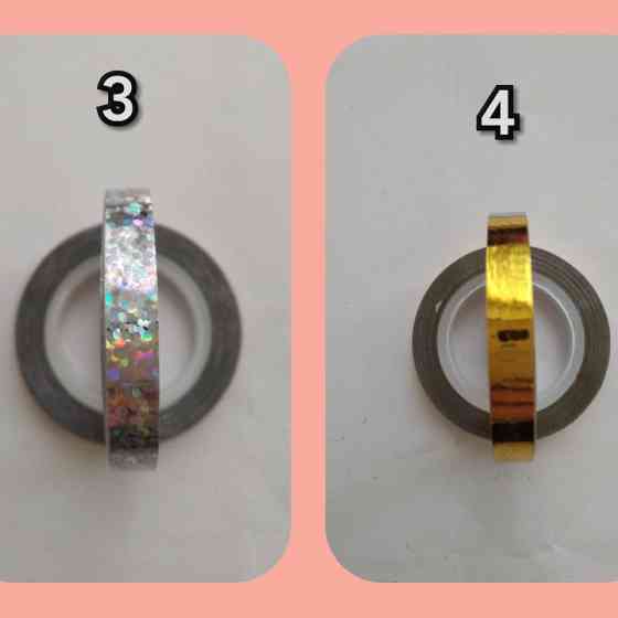 Стрічка для дизайну нігтів (зигзаг) у рулоні 6 mm. (різні кольори) Київ